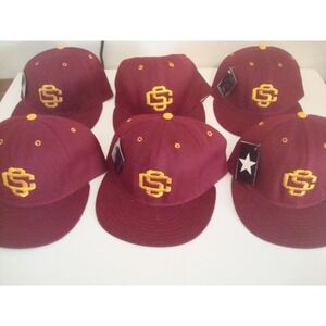 6PC LOT USC TROJANS 80S FITTED ADULT  NEW 90S   HAT CAP DEADSTOCK  VINTAGE T7